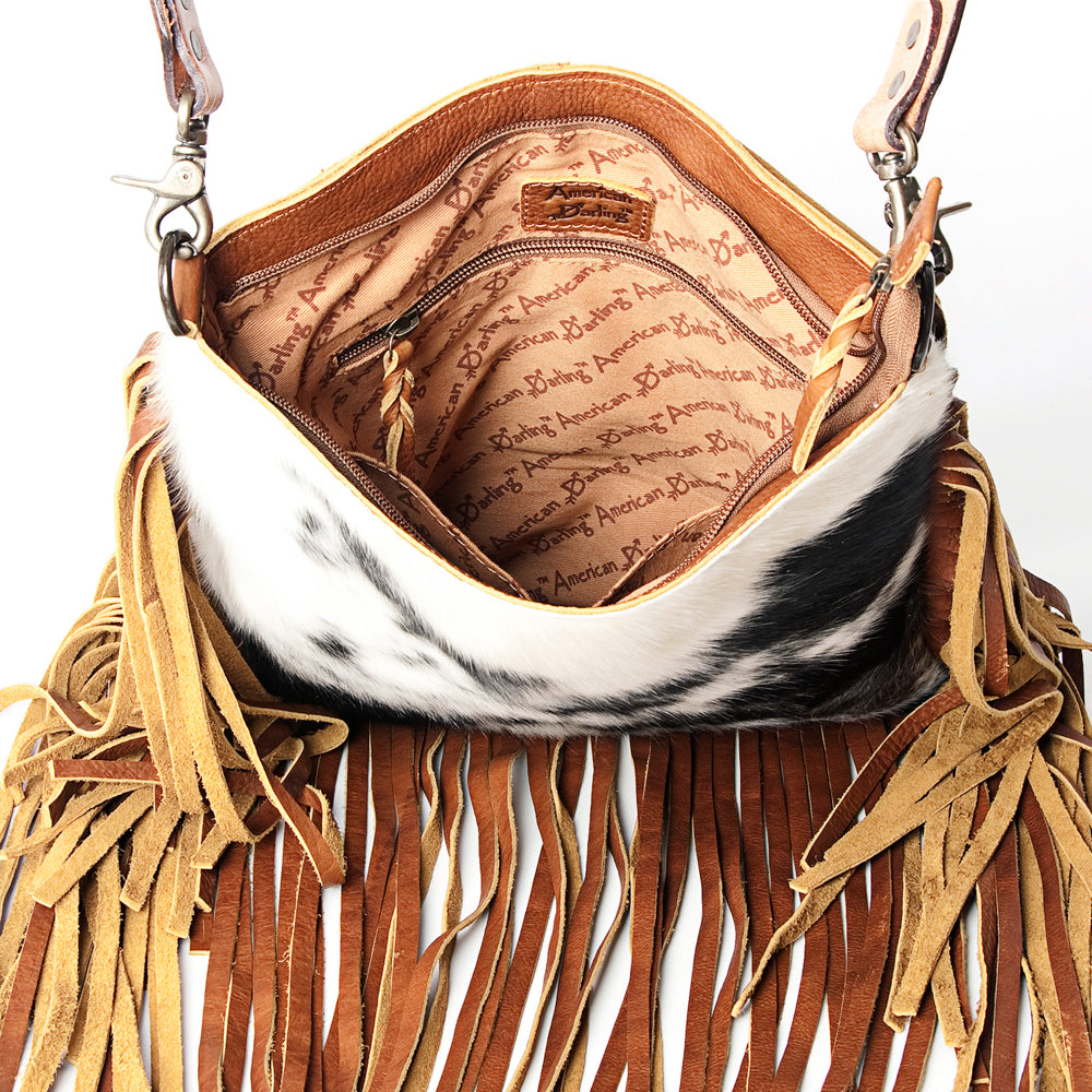 American Darling Crossbody Hair-On Genuine Leather Women Bag Western Handbag Purse