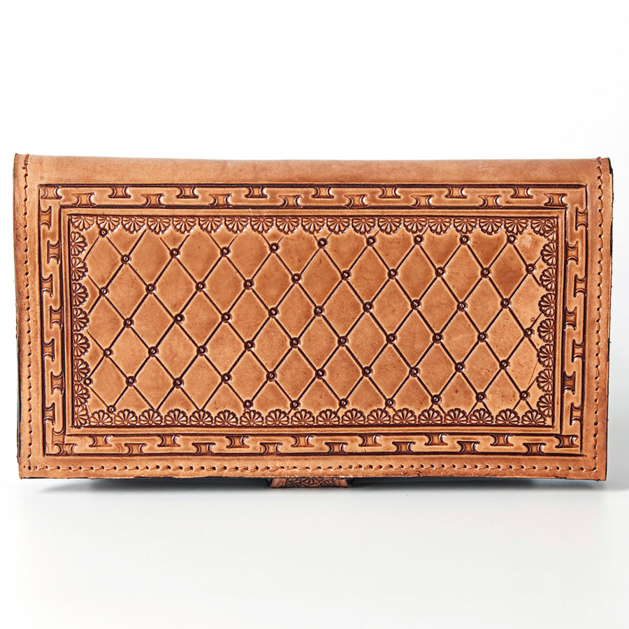 American Darling Wallet Hand Tooled Genuine Leather Western Women Bag | Handbag Purse Wristlet Travel Clutch