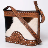 American Darling Tote Hand Tooled Hair-On Genuine Leather Women Bag Western Handbag Purse