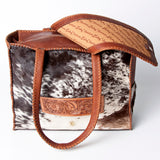 American Darling Tote Hand Tooled Hair-On Genuine Leather Women Bag Western Handbag Purse