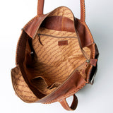 American Darling Tote Hand Tooled Hair-On Genuine Leather Women Bag Western Handbag Purse