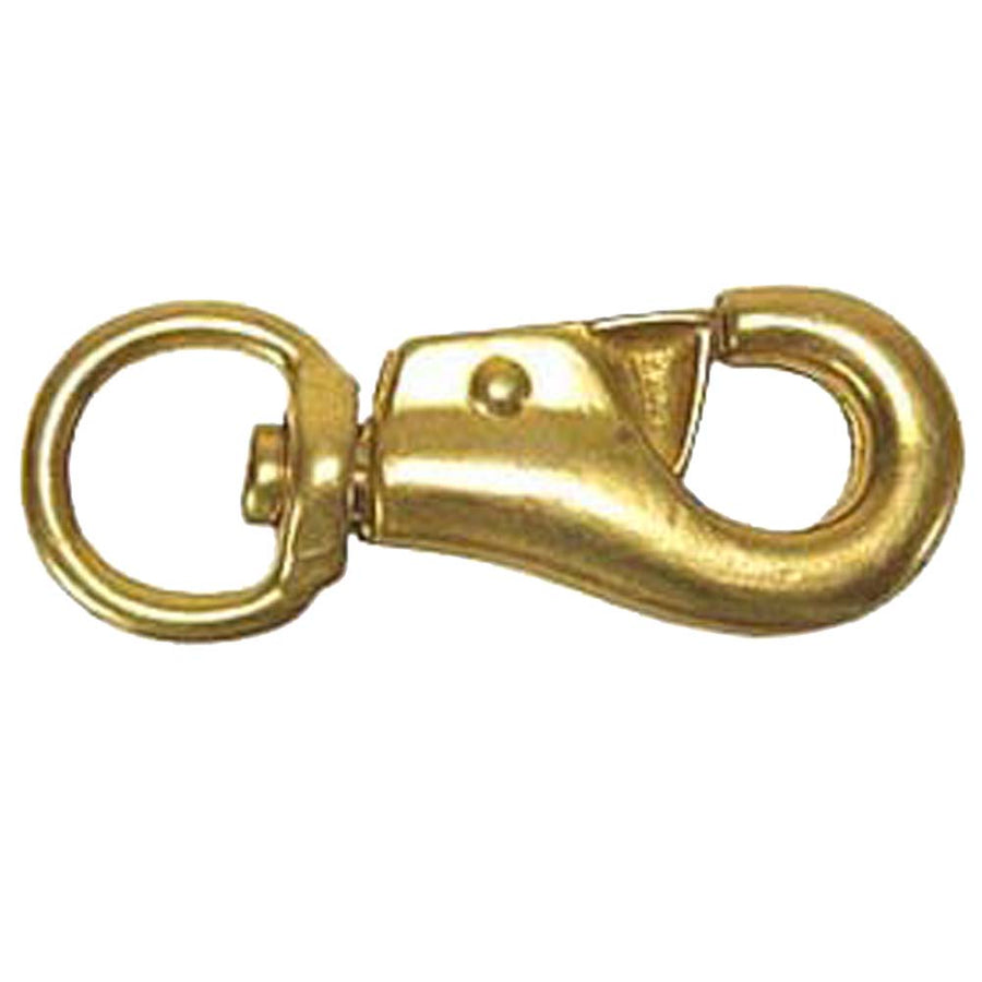 7/8 X 4 Set Of 16 Hilason Horse Tack Malleable Iron Solid Brass Bull Snap - Uhorse