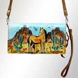 American Darling Wallet Hand Tooled Genuine Leather Western Women Bag | Handbag Purse Wristlet Travel Clutch