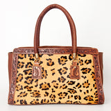 American Darling Tote Hand Tooled Hair on Genuine Leather Western Women Bag Handbag Purse | Travel Bags College Casual