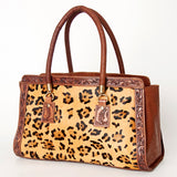 American Darling Tote Hand Tooled Hair on Genuine Leather Western Women Bag Handbag Purse | Travel Bags College Casual