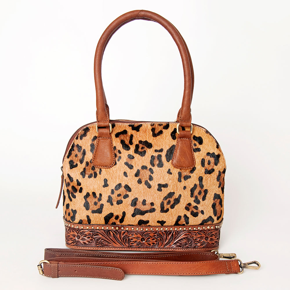 American Darling Tote Hand Tooled Hair on Genuine Leather Western Women Bag Handbag Purse | Travel Bags College Casual