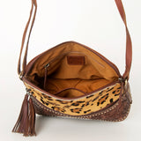American Darling Cross Body Hand Tooled Hair on-Genuine Leather Western Women Bag Handbag Purse | Crossbody for Cute