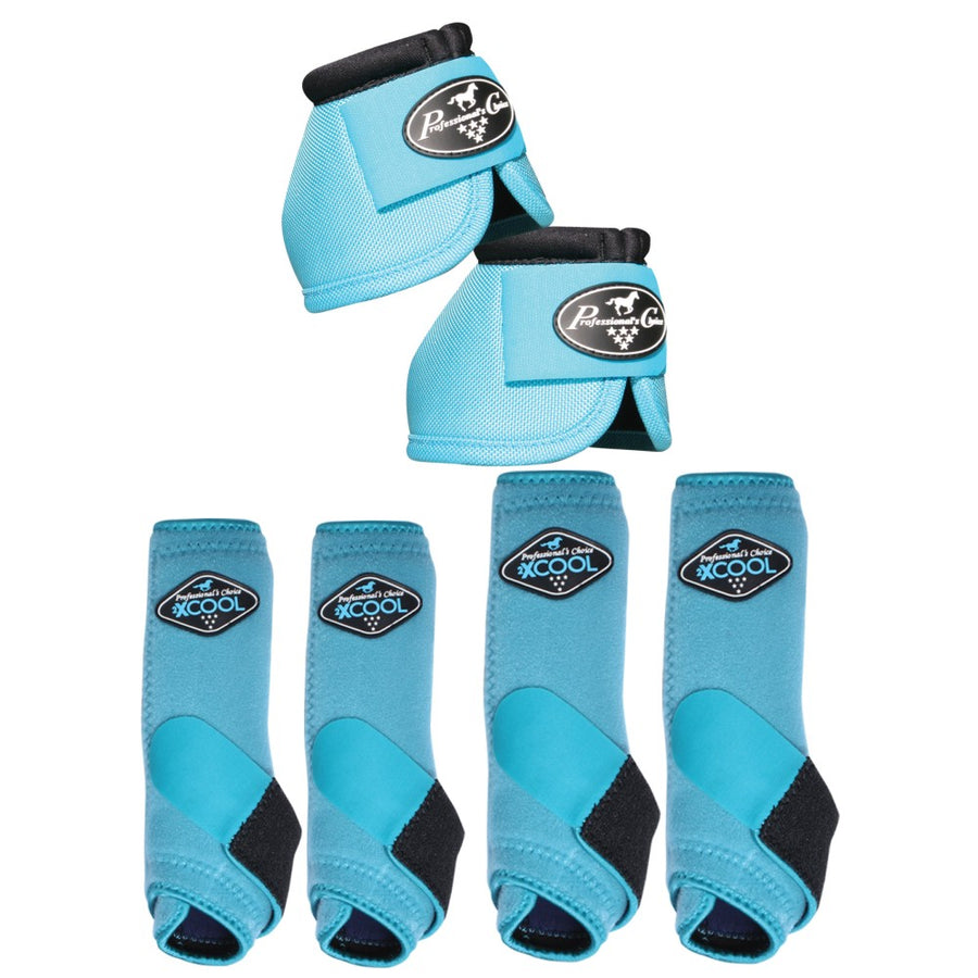 Small Professionals Choice H. 2XCOOL Ballistic Sport Bell Boots 6 Pack by Hilason – Cowboy and equestrian accessories