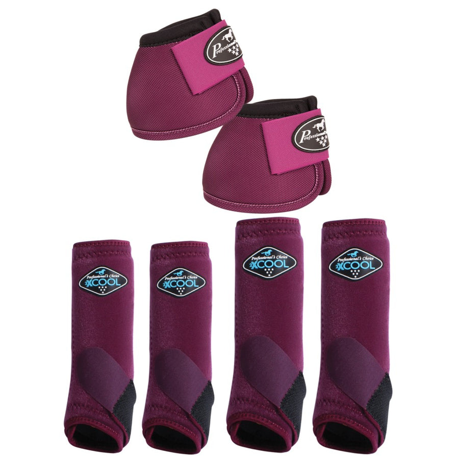 Large Professionals Choice H. 2XCOOL Ballistic Sport Bell Boots 6 Pack by Hilason – Cowboy and equestrian accessories