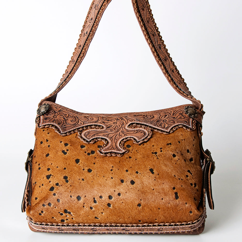 American Darling Hobo Hand Tooled Hair On Genuine Leather Western Women Bag | Handbag Purse Bags for Cute