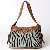 American Darling Hobo Hand Tooled Hair On Genuine Leather Western Women Bag | Handbag Purse Bags for Cute