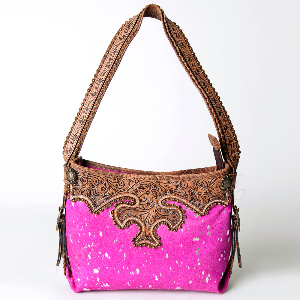 American Darling Hobo Hand Tooled Hair On Genuine Leather Western Women Bag | Handbag Purse Bags for Cute