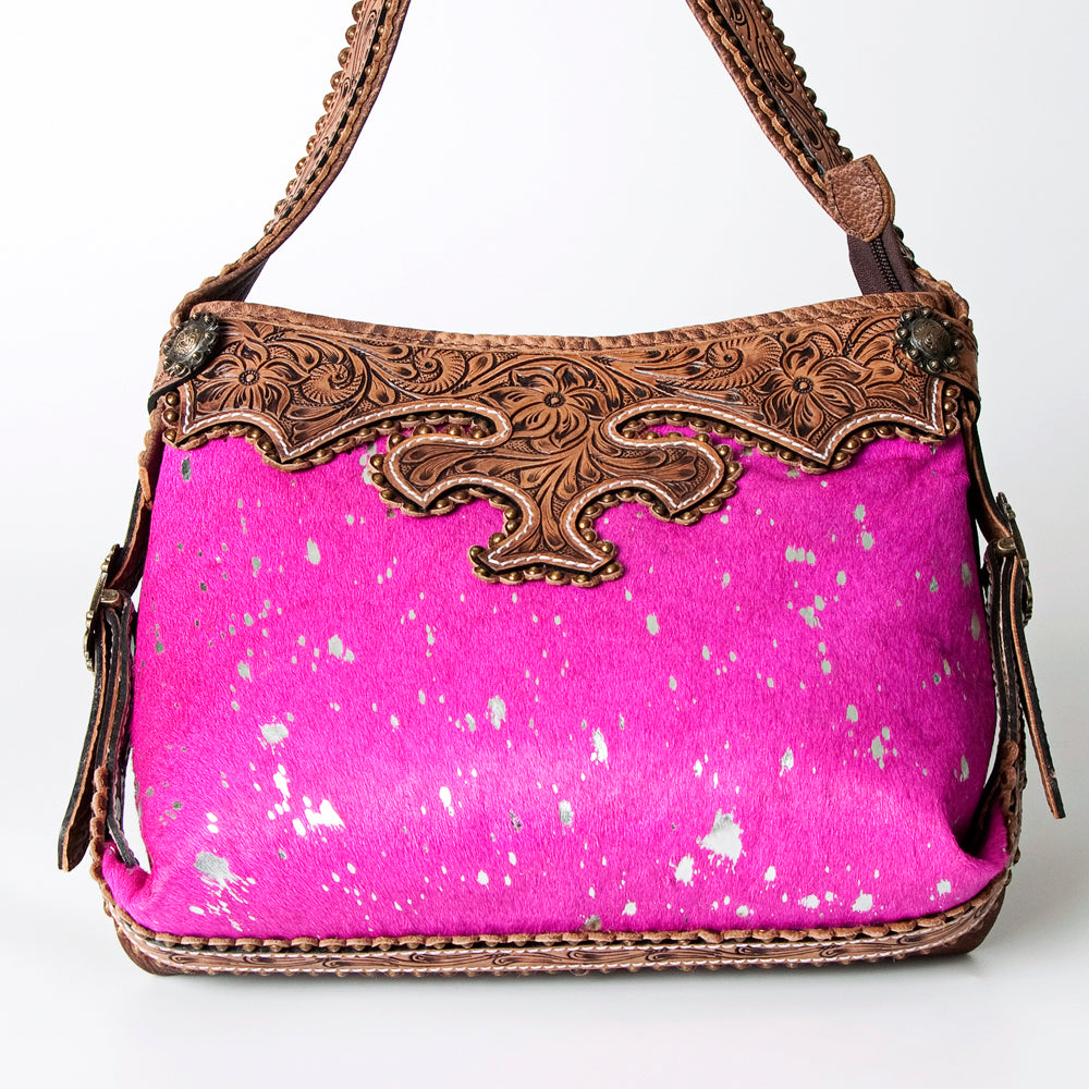 American Darling Hobo Hand Tooled Hair On Genuine Leather Western Women Bag | Handbag Purse Bags for Cute