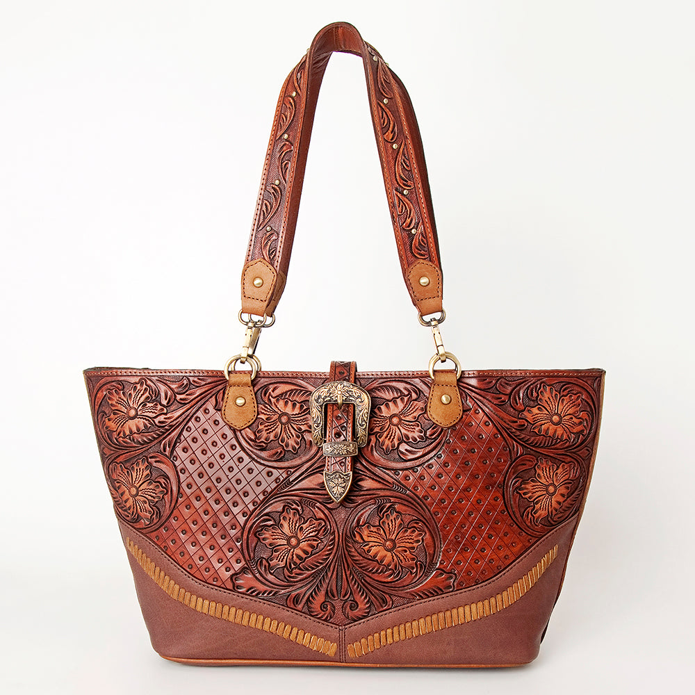 American Darling Tote Hand Tooled Genuine Leather Western Women Bag Handbag Purse | Travel Bags College Casual