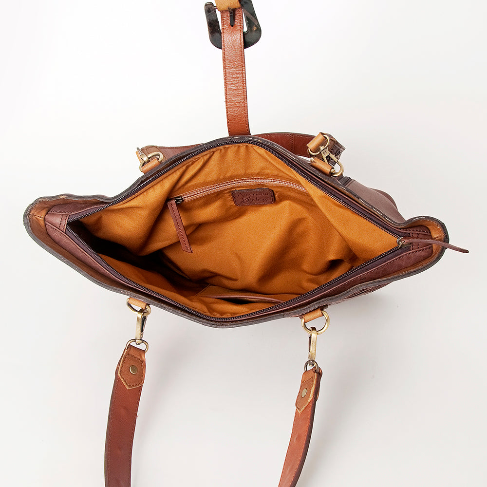American Darling Tote Hand Tooled Genuine Leather Western Women Bag Handbag Purse | Travel Bags College Casual