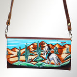 American Darling Wallet Hair on Full Grain Genuine Leather Western Women Bag | Handbag Purse Travel Clutch