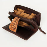 American Darling Wallet Hand Tooled Genuine Leather Women Bag Western Handbag Purse
