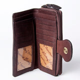 American Darling Wallet Hand Tooled Genuine Leather Women Bag Western Handbag Purse