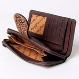 American Darling Wallet Hand Tooled Genuine Leather Women Bag Western Handbag Purse