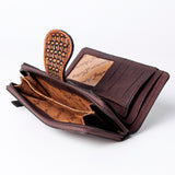 American Darling Wallet Hand Tooled Genuine Leather Women Bag Western Handbag Purse