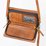 American Darling Wallet Hand Tooled Genuine Leather Western Women Bag | Handbag Purse Wristlet Travel Clutch