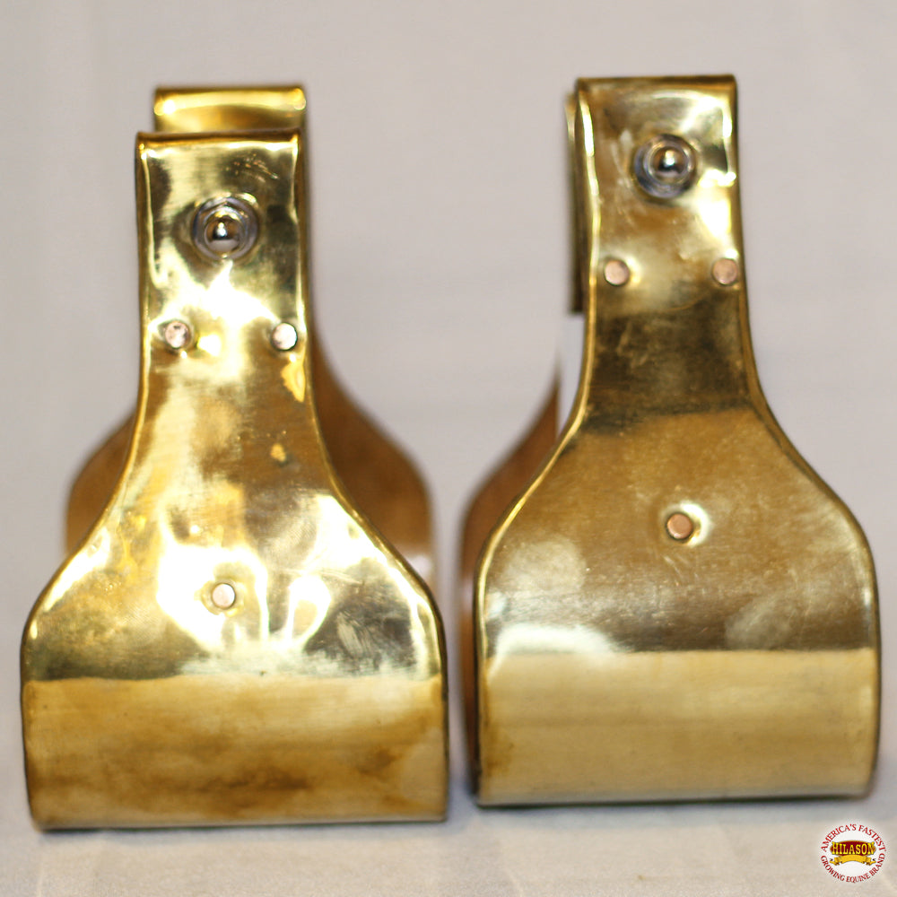 Brass Bounded Wooden Stirrup