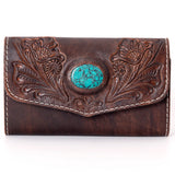 American Darling Wallet Hand Tooled Genuine Leather Western Women Bag | Handbag Purse Wristlet Travel Clutch
