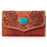 American Darling Wallet Hand Tooled Genuine Leather Western Women Bag | Handbag Purse Wristlet Travel Clutch