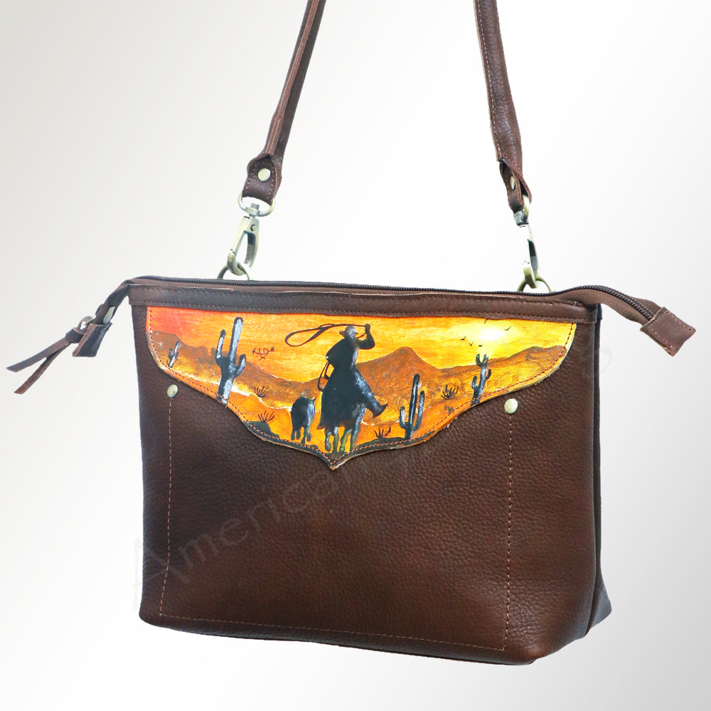 American Darling Cross Body Full Grain Genuine Leather Western Women Bag Handbag Purse | Crossbody for Cute