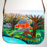 American Darling Messenger Full Grain Genuine Leather Western Women Bag Handbag Purse | Cute