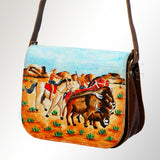 American Darling Messenger Full Grain Genuine Leather Western Women Bag Handbag Purse | Cute