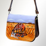 American Darling Messenger Full Grain Genuine Leather Western Women Bag Handbag Purse | Cute