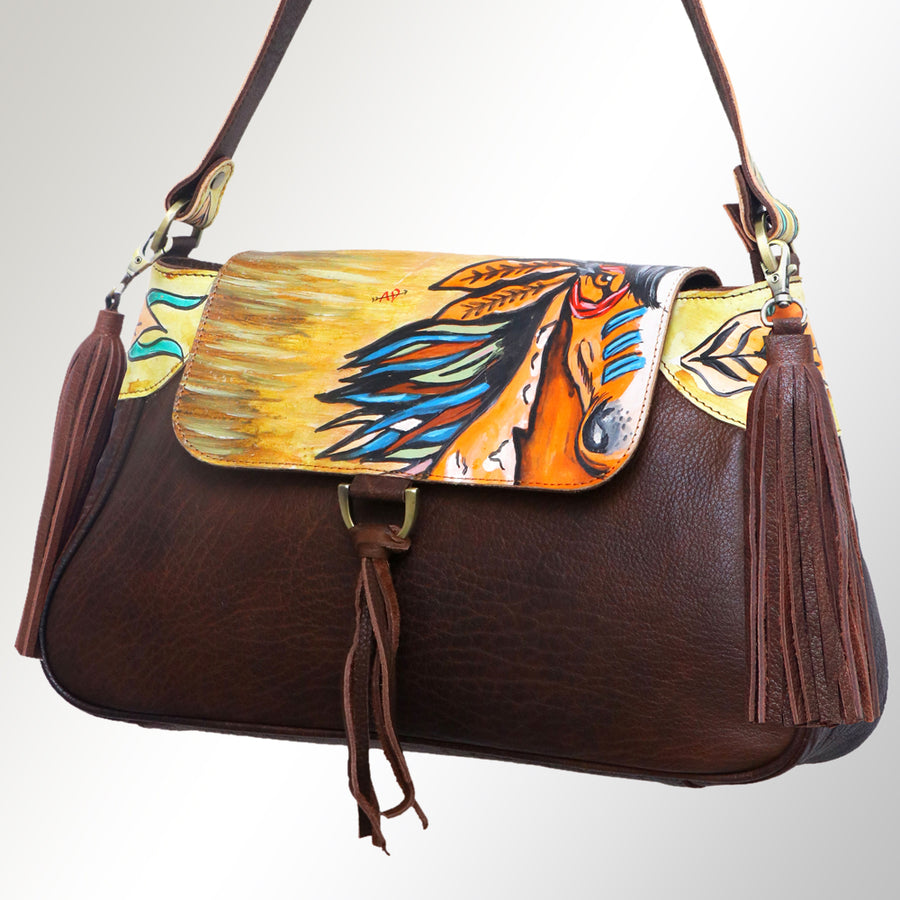 American Darling Cross Body Full Grain Genuine Leather Western Women Bag Handbag Purse | Crossbody for Cute - Uhorse