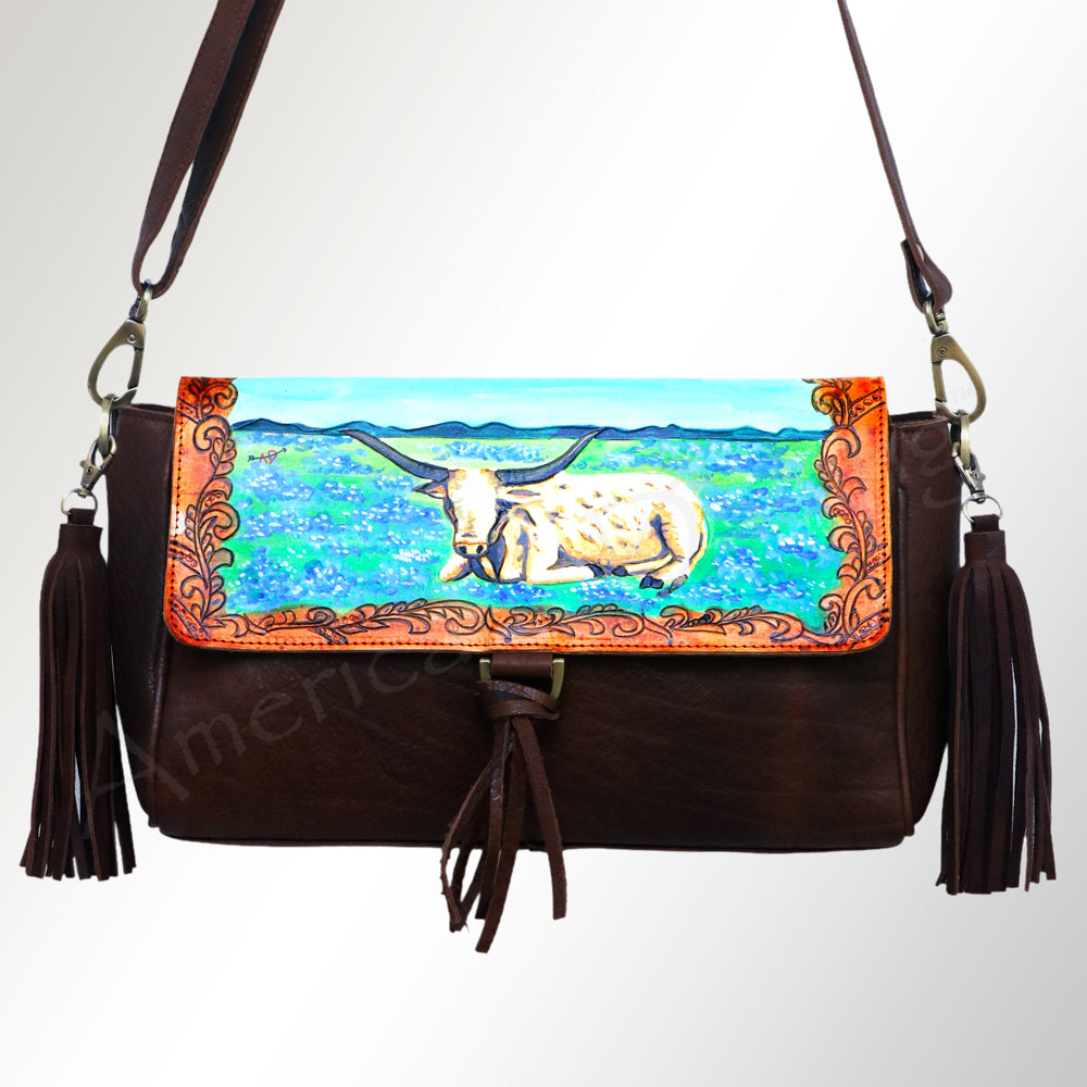 American Darling Cross Body Full Grain Genuine Leather Western Women Bag Handbag Purse | Crossbody for Cute