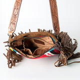 American Darling Large Crossbody Saddle Blanket Genuine Leather Western Women Bag Handbag Purse | Travel Bags College Casual