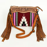 American Darling Cross Body Hand Tooled Saddle Blanket Genuine Leather Western Women Bag Handbag Purse | Crossbody for Cute