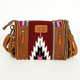 American Darling Cross Body Hand Tooled Saddle Blanket Genuine Leather Western Women Bag Handbag Purse | Crossbody for Cute