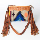 American Darling Cross Body Hand Tooled Saddle Blanket Genuine Leather Western Women Bag Handbag Purse | Crossbody for Cute