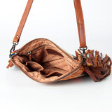 American Darling Cross Body Hand Tooled Saddle Blanket Genuine Leather Western Women Bag Handbag Purse | Crossbody for Cute
