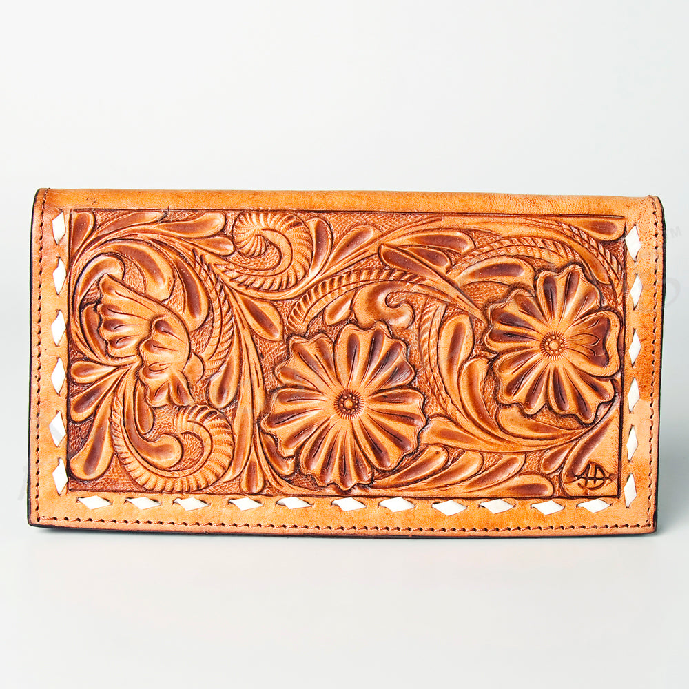 American Darling Wallet Hand Tooled Genuine Leather Western Women Bag | Handbag Purse Wristlet Travel Clutch
