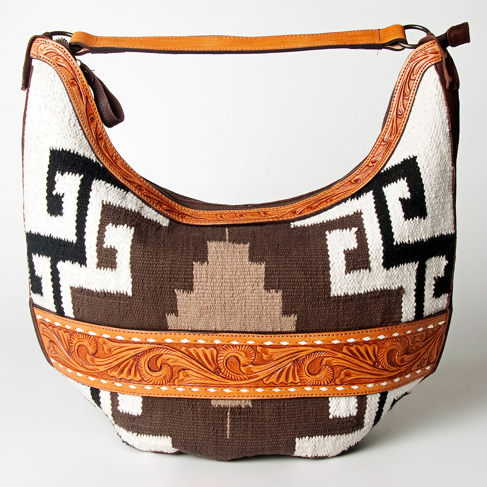 American Darling Hobo Hand Tooled Saddle Blanket Genuine Leather Western Women Bag | Handbag Purse Bags for Cute