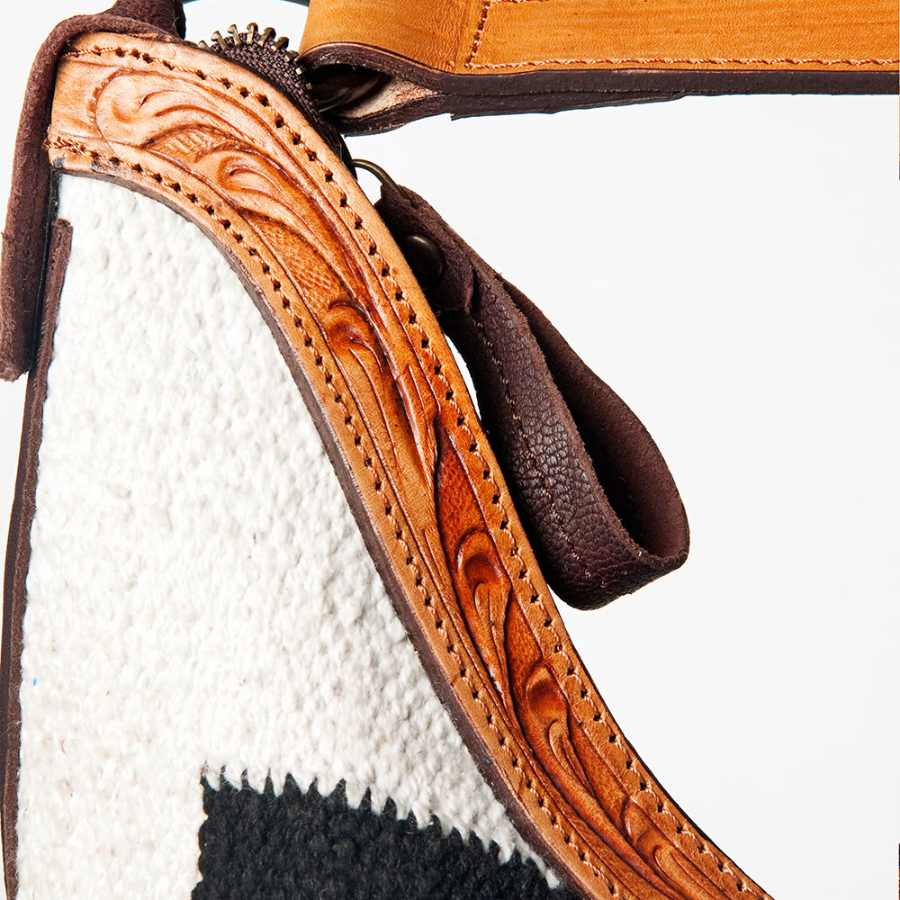 American Darling Hobo Hand Tooled Saddle Blanket Genuine Leather Western Women Bag | Handbag Purse Bags for Cute