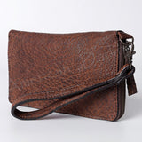American Darling Wristlet Full Grain Genuine Leather Women Bag Western Handbag Purse | Travel Clutch