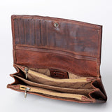 American Darling Wallet Hand Tooled Genuine Leather Western Women Bag | Handbag Purse Wristlet Travel Clutch