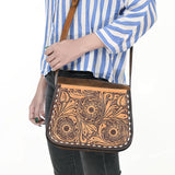 American Darling Cross Body hand tooled Full Grain Genuine Leather Western Women Bag Handbag Purse | Crossbody for Cute
