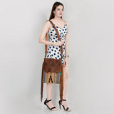 American Darling Cross Body Saddle Blanket Fabric Leather Western Women Bag Handbag Purse Crossbody Travel Bags College