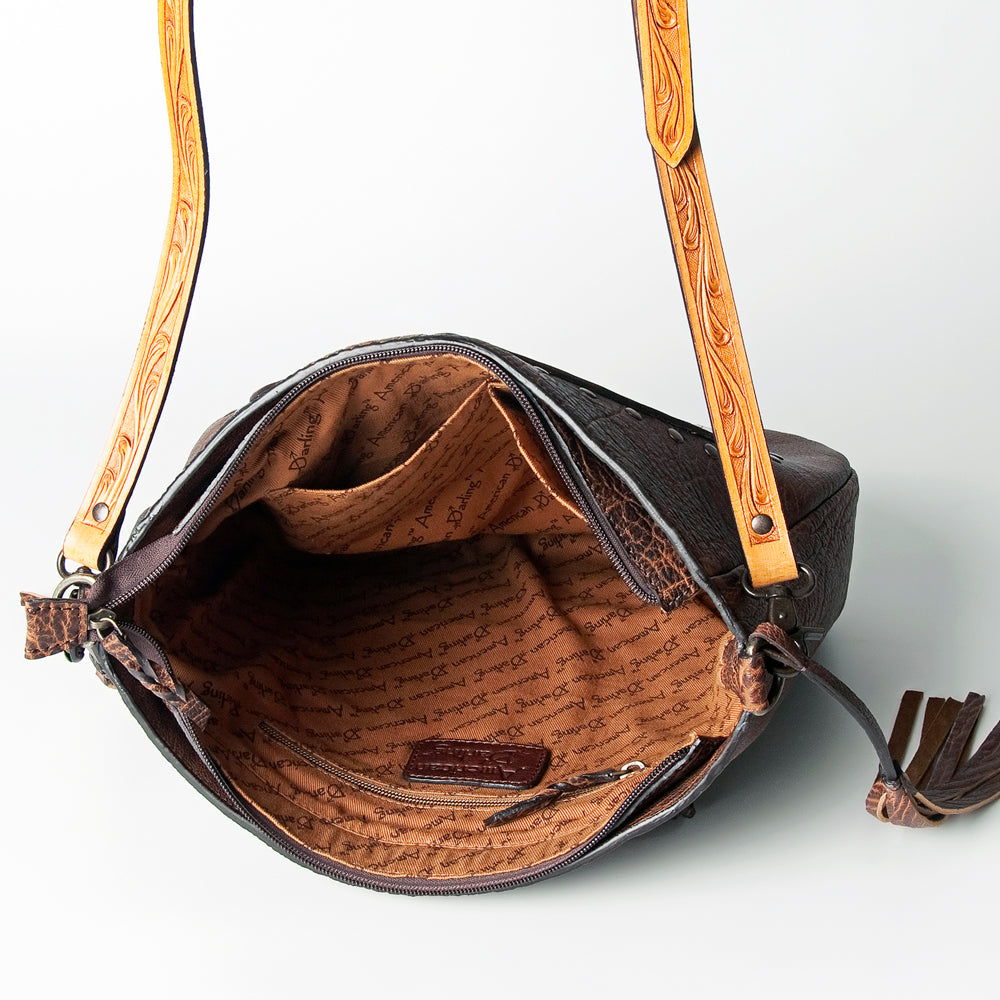 American Darling Crossbody Hand Tooled Genuine Leather Women Bag Western Handbag Purse