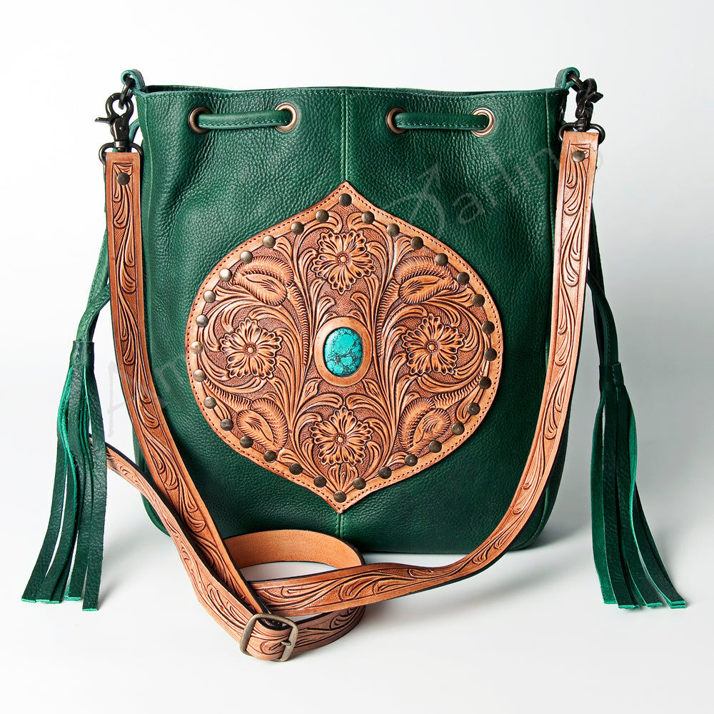 American Darling Crossbody Hand Tooled Genuine Leather Women Bag Western Handbag Purse