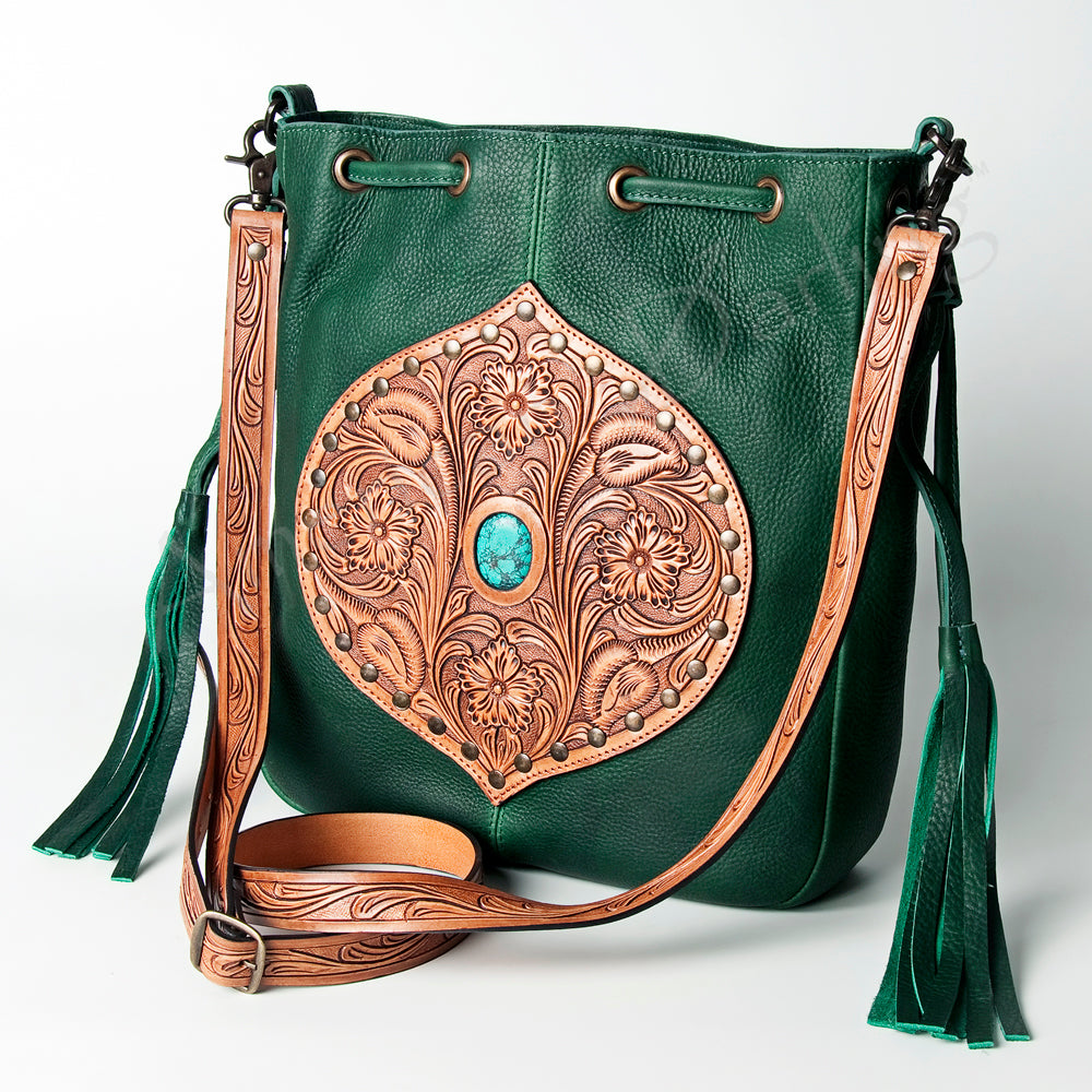 American Darling Crossbody Hand Tooled Genuine Leather Women Bag Western Handbag Purse