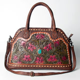 American Darling Tote Hand Tooled Genuine Leather Women Bag Western Handbag Purse
